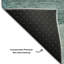 Premium Machine Washable Arnette Green Rug-1345087661