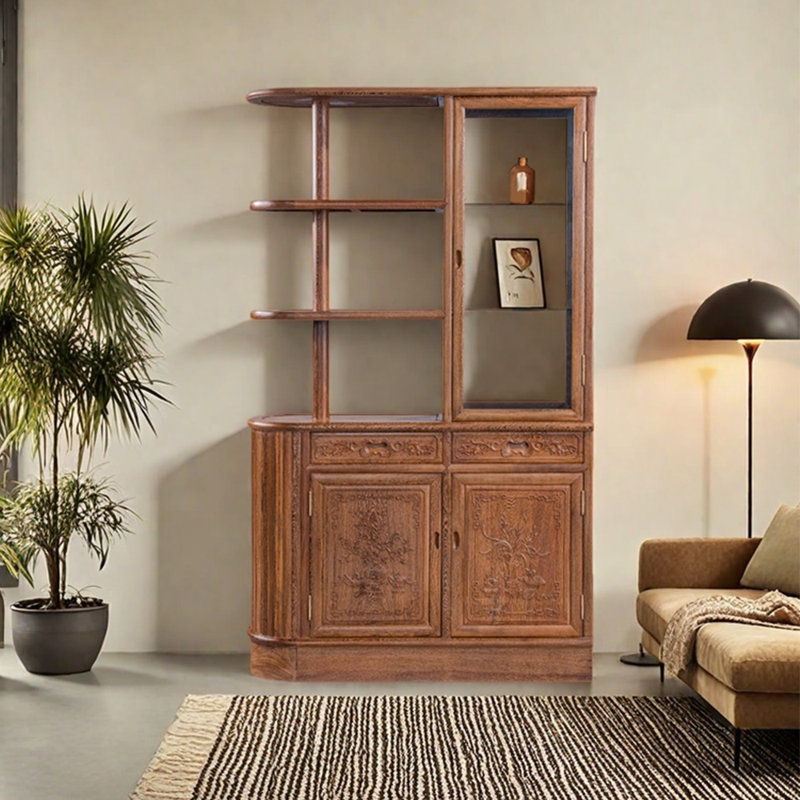 Bibliothèque en bois massif American