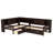 Twin L-Shaped Platform Bed with Trundle,Drawers,and Shelves,Solid Wood Corner Bed Frame-1499198036