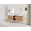 Meuble-lavabo mural avec lavabo d'art en céramique et 1 tablette de rangement-1867106453-1867106452