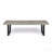 Metal/Solid Wood Outdoor Bench