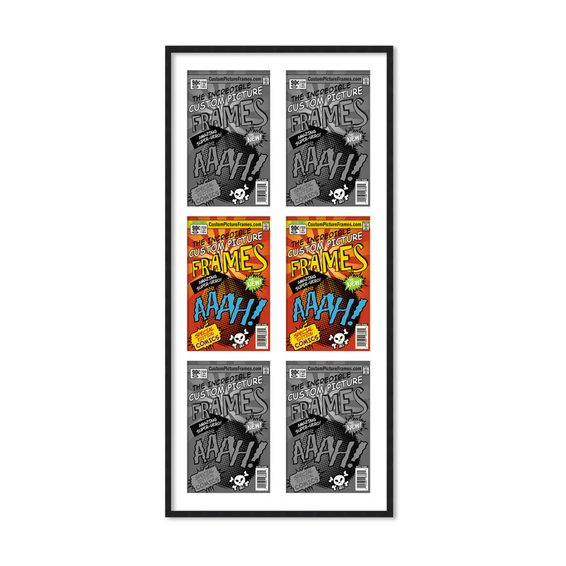 Cadre photo Collage, Noir / blanc, 6,875 po x 10,5 po, 20 po x 38,5 po