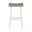 2 tabourets de bar, en bois massif, blanc et café, tabourets transitionnels pour le bois, siège de style-1562716791