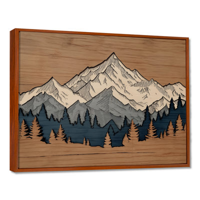 «White and Brown Morocco Berber Mountains - Mountains Wall Art, White Landscape», reproduction d'art sur toile