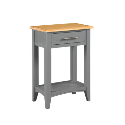 Acevedo Oak Side Table with Storage