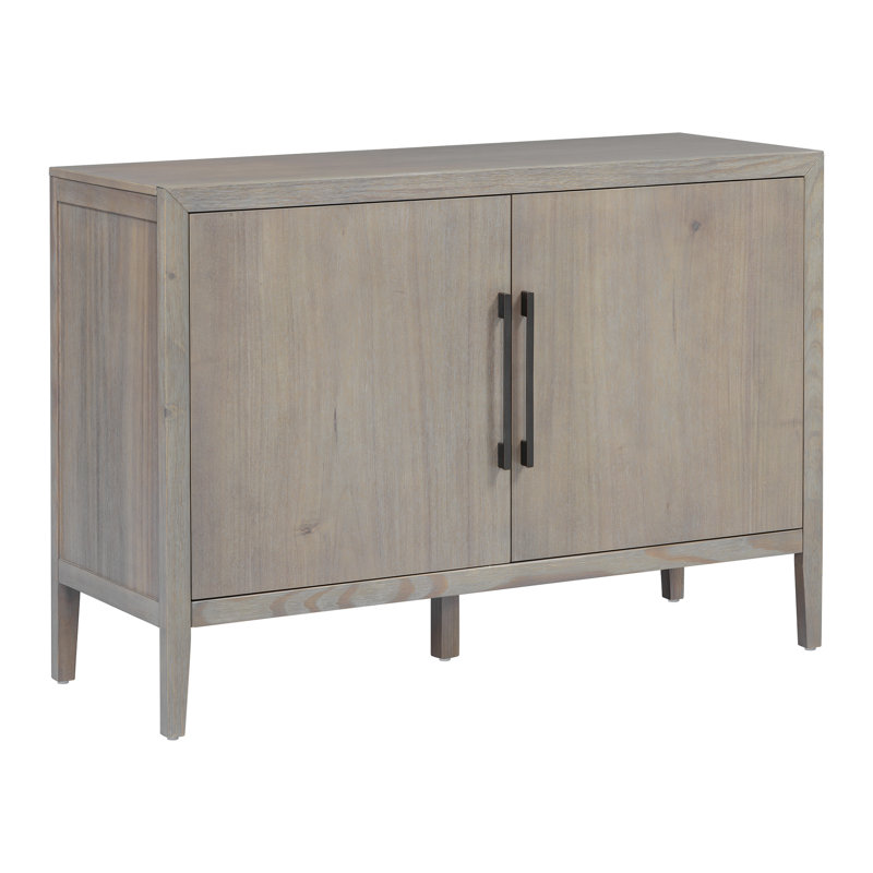 Buffet Farmhouse peu encombrant, en MDF et en pin, armoire de rangement de 47,25 pouces pour le salon et la cuisine