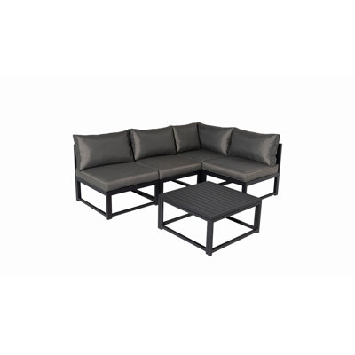Molfetto 4 - Person Patio Dining Set with Square Table , Cushions Included