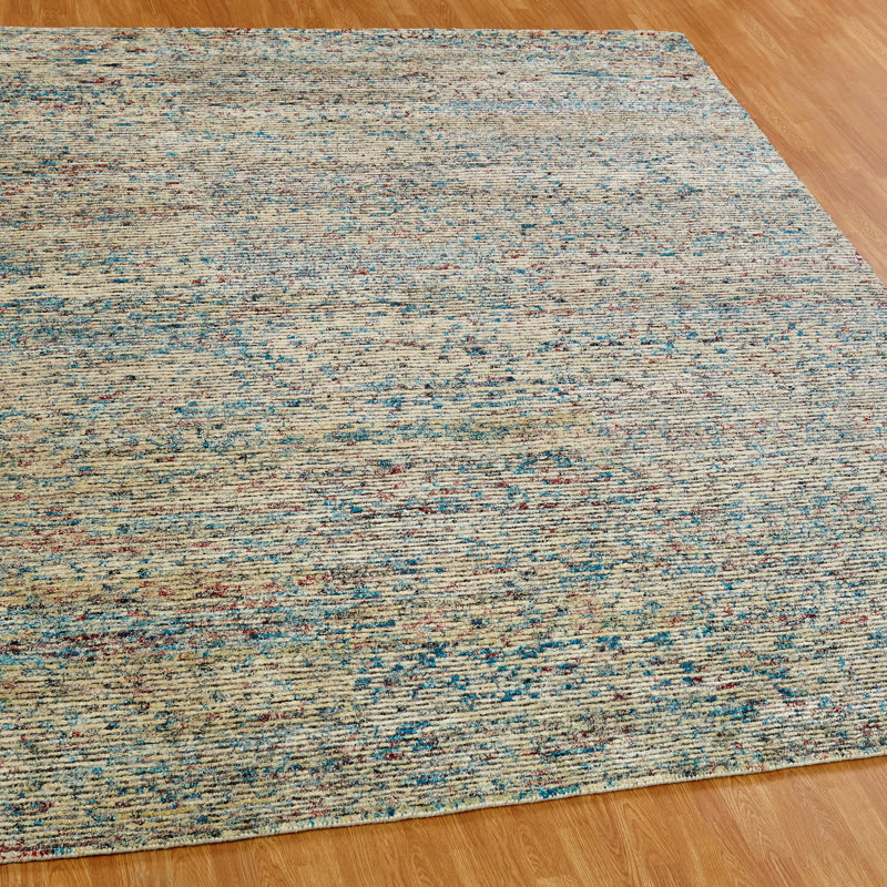 Nysret Hand Knotted Area Rug, Rectangle 3' x 5'