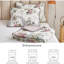 Ensemble de courtepointe 2 pièces pour lit simple réversible à motif floral beige Ensemble de couvre-lit réversible en microfibre douce pour enfants-129688001