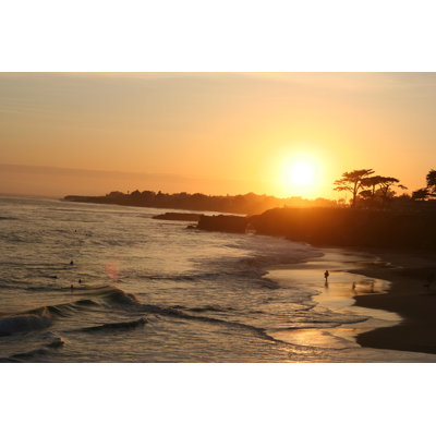 Sunset At Santa Cruz - Wrapped Canvas Print