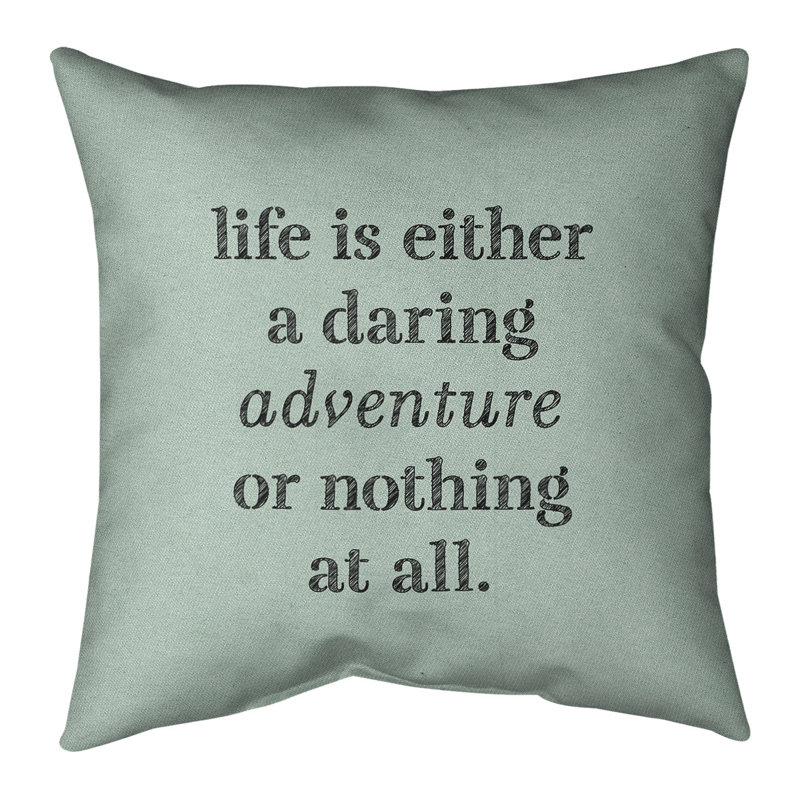 Coussin Handjet, 26 po x 26 po, Vert / Noir, Housse de coussin seulement - sans coussin
