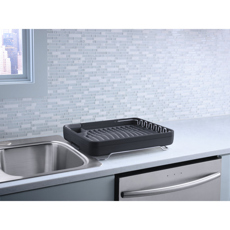 Stainless Steel Countertop Dish Rack, Charcoal