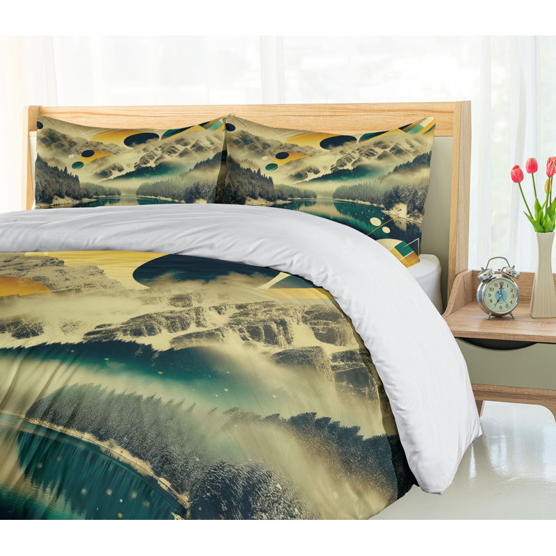 Lake Duvet Cover, Queen Duvet Cover + 2 Standard Shams