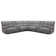 7 Piece Modular Power Zero Gravity Reclining Sectional With Power Adjustable Headrests