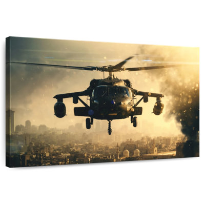 Mehar Black Military Helicopter