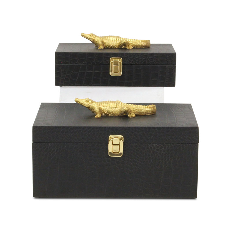 Ensemble de boîtes rectangulaires Canorus, Noir, noir, noir, noir