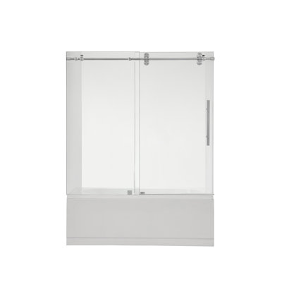 60" W X 58" H Frameless Tub Door