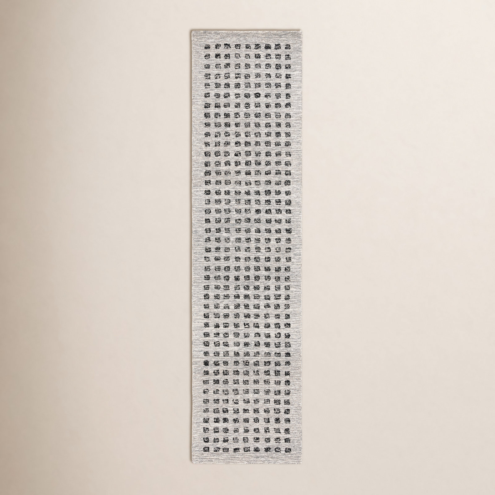 Everdine Hand-Tufted Geometric Wool Rug, Runner 2'3" x 9'