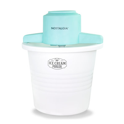 Nostalgia 4-quart Parlour Electric Ice Cream Maker - White