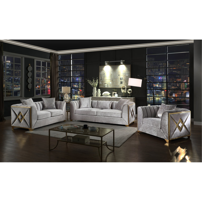 Chaise de style moderne , Argent argent