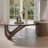 Shaped Leaf Design End Table Coffee Table