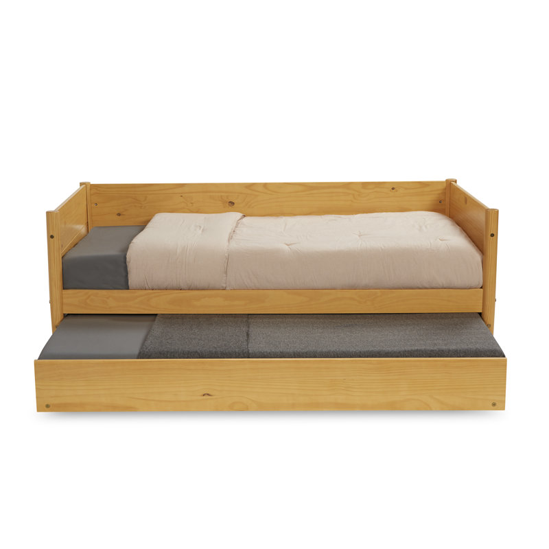 Camello Twin Daybed with Trundle, Honey Oak