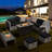 Wicker 6 - Person Patio Conversation Set with Cushions-1473409640