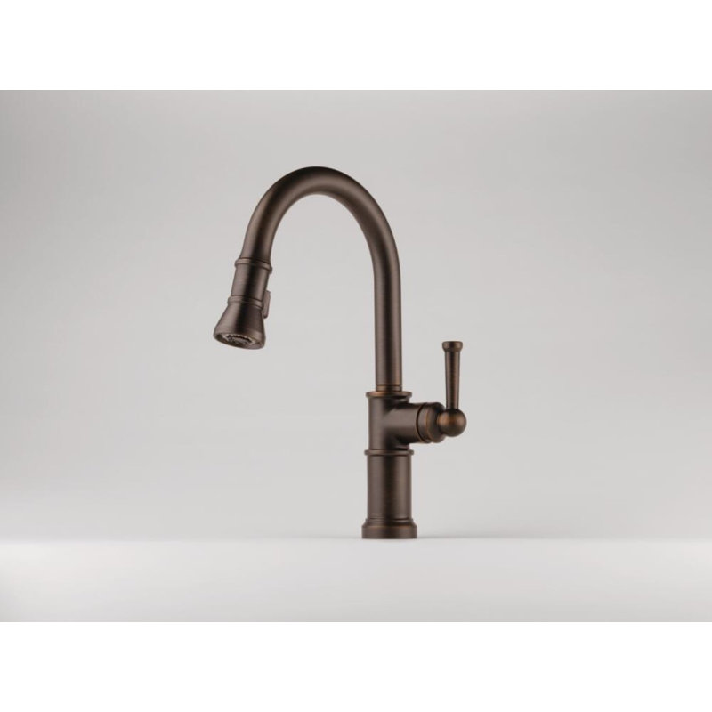 Artesso® Single Handle Pull-Down Kitchen Faucet, Venetian Bronze