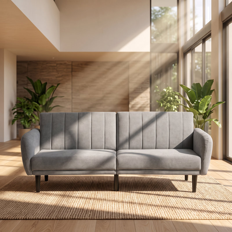 Canapé futon convertible Cannelé l 81 po x P 32,5 po x H 32,5 po Kanepe