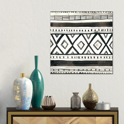 Tribal Echo III 1 Piece Wrapped Canvas Painting
