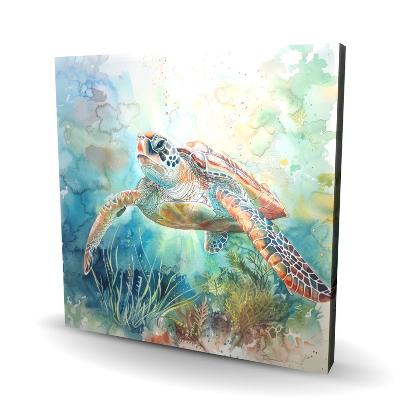 Turtle - White Canvas Home Decor Art for Stylish Interiors