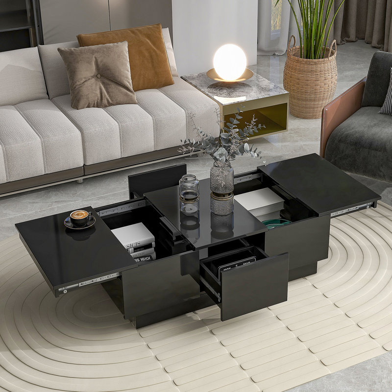 Multifunctional Coffee Table with 2 large Hidden Storage Compartment