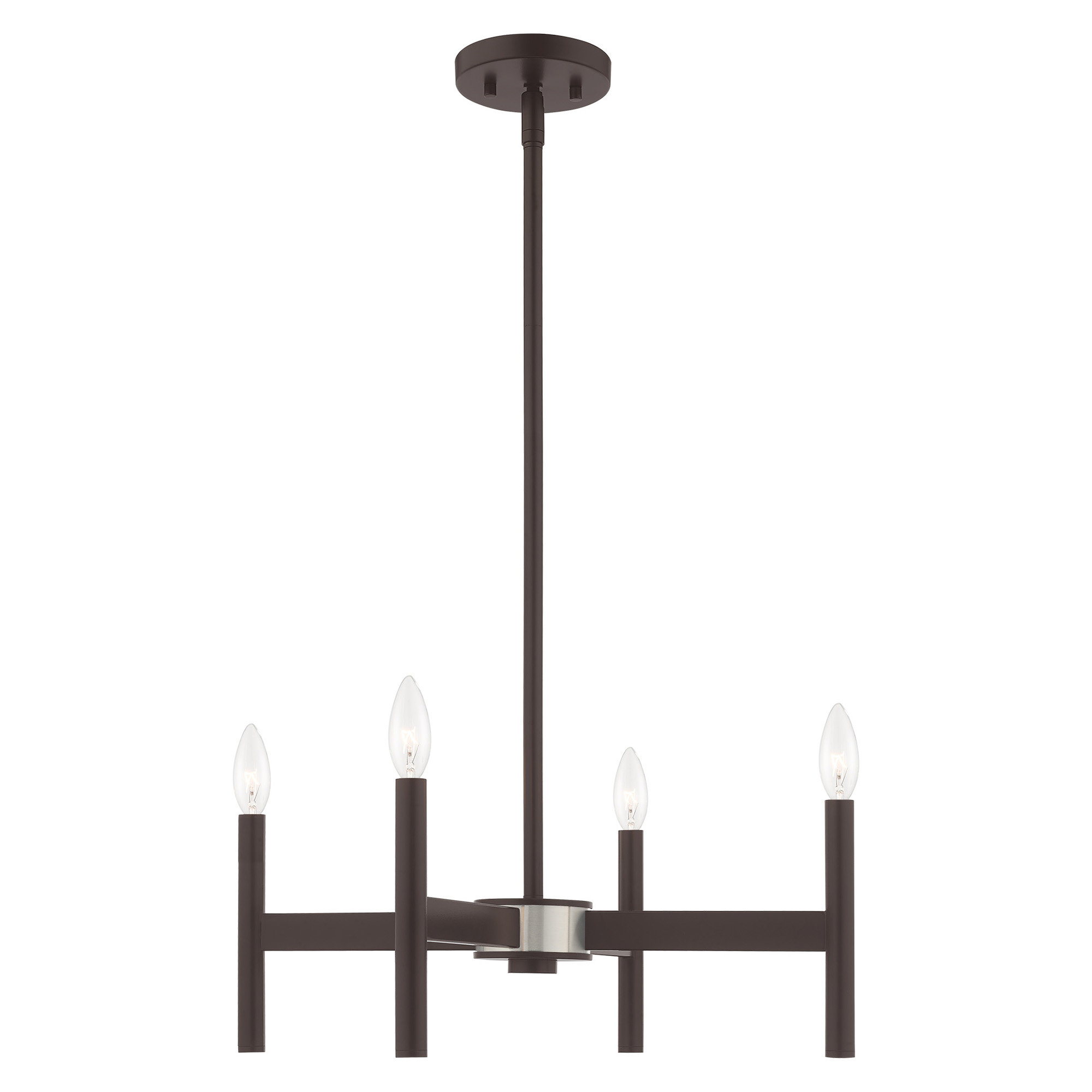 Martella 5 - Light Candle Style Classic / Traditional Chandelier, Bronze, 4 - Light