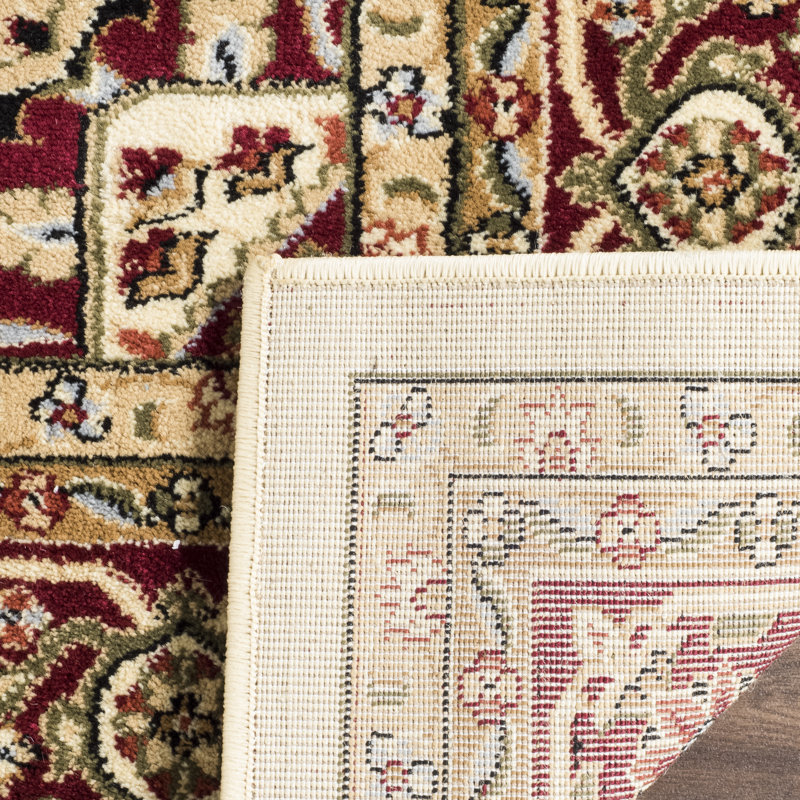 Tapis oriental ivoire / rouge Klose, Carré 8 pi