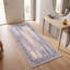 Tapis Merrick moderne vieilli uni bleu gris or crème ivoire, lavable à la machine, antidérapant, à poils courts, pour intérieur et extérieur, adapté aux animaux domestiques, idéal pour salon, chambre, salle à manger, entrée, couloir, bureau-1333536759