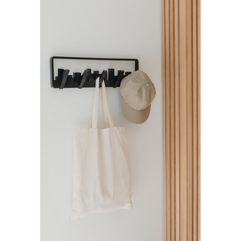 Umbra Skyline Multi-Hook Coat Rack, Black