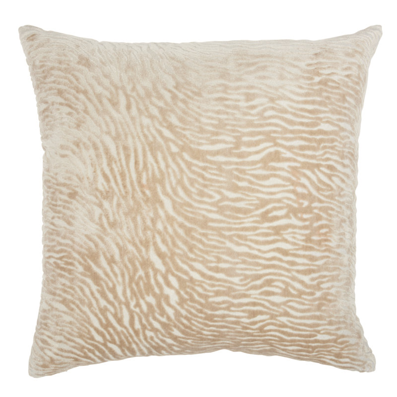  Housse de coussin carré et insert, Beige, H 20 po x l 20 po, Carré