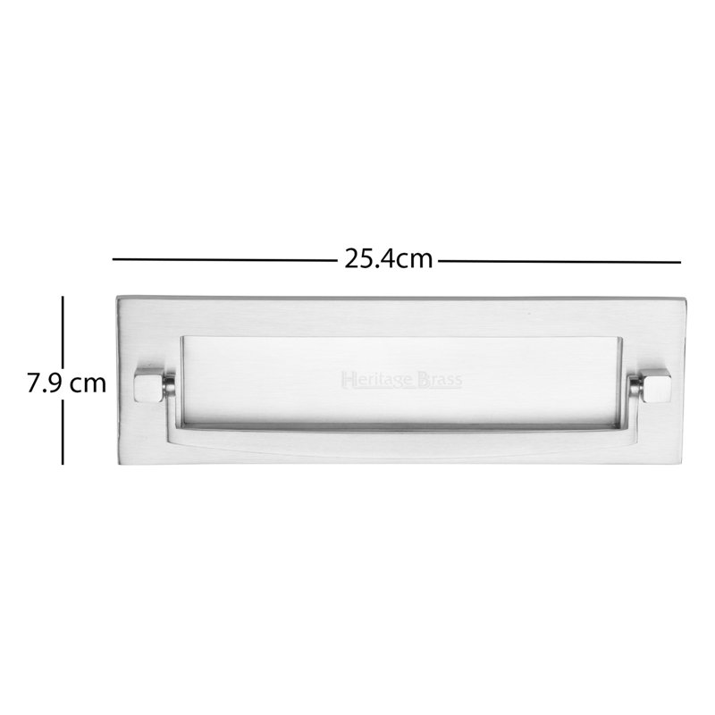 Heritage Brass Heritage Postal Knocker, Satin Chrome