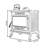 Wood-burning household cast-iron fireplace