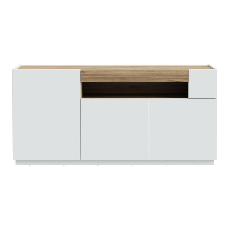LEWISVILLE 179.4cm Sideboard, White/Natural