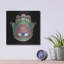 Bungalow Rose «Live Your Best Life Hamsa» par Hello Angel, art mural en métal-1992728163