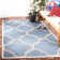 Portishead Looped Blue/Beige Area Indoor/Outdoor Rug