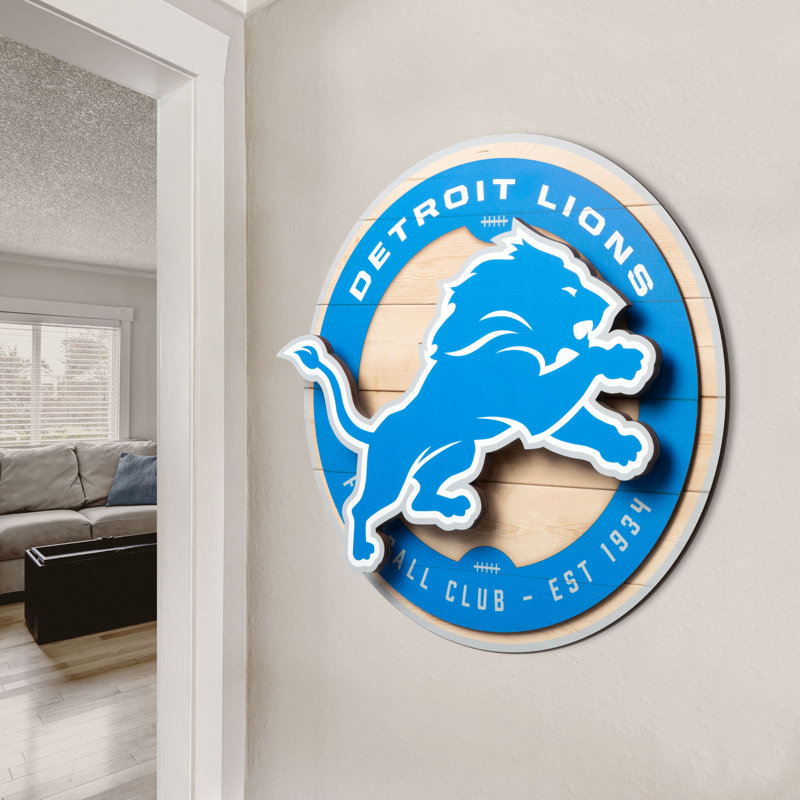 NFL Detroit Lions 3DX Circle Wall Art