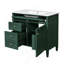 Meuble-lavabo 36 po avec armoire à pharmacie, armoire de rangement moderne avec 2 portes à fermeture douce et meuble-lavabo simple-2083584701-2083584703