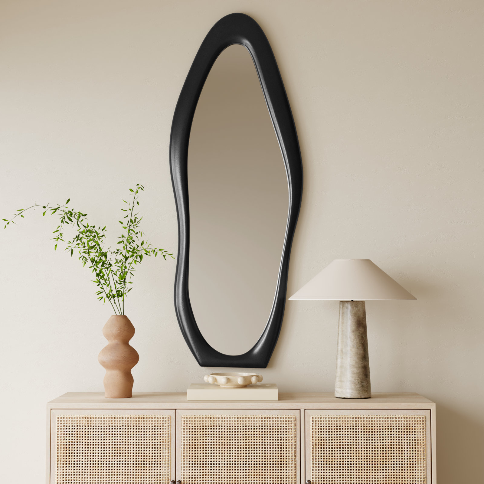 Garber 24" Full-Length Mirror, Black