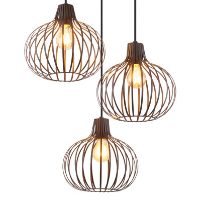 Anikah 3 - Light Antique Bronze Geometric Pendant