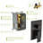 Oil Rubber Bronze Shower With Waterfall Spout & Rainfall Ceiling Mount Tub Feature --118767963