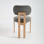 Ensemble de 2 chaises de salle à manger en bois, chaise de salle à manger rembourrée en tissu moderne, chaise de salle à manger de style maison de campagne-129686230