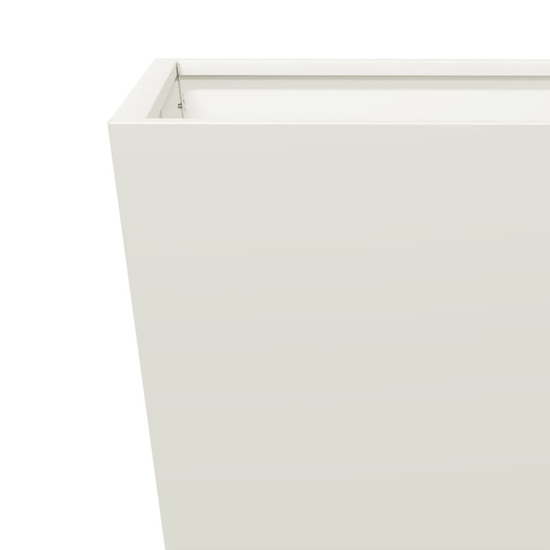 Asua Metal Planter Box, White , 30cm H x 30cm W x 30cm D
