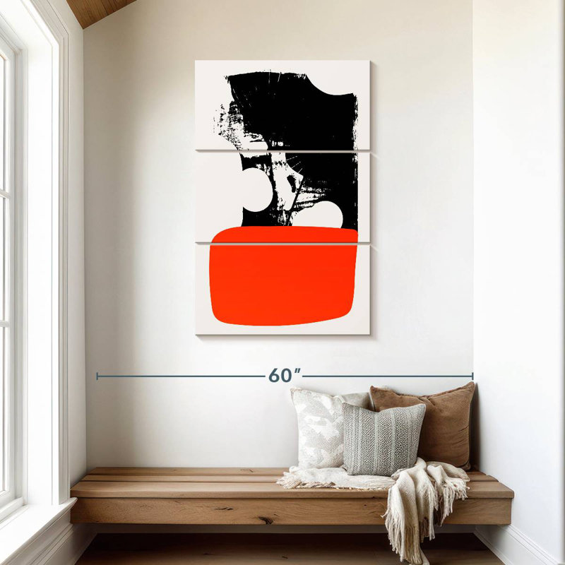 Avery Abstracta - orange, H 45 po x l 28 po